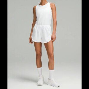 Lululemon Open-Back Running Romper 3" - Color White Size 10